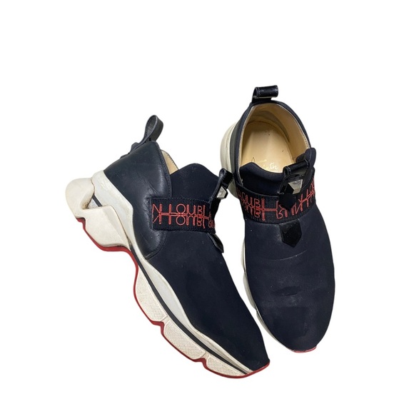 Christian Louboutin Shoes - Christian Louboutin black slip on sneaker size 38